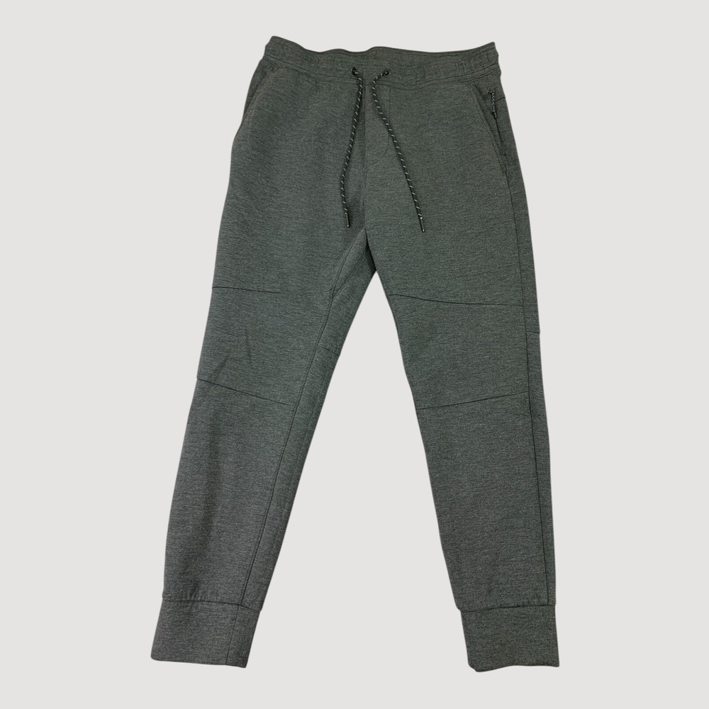 American Eagle Joggers M Gray Stretch Tapered Drawstring Zippered Pocket